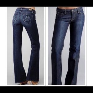 Paige Blue Robertson Wide Leg Flare Jeans size 27